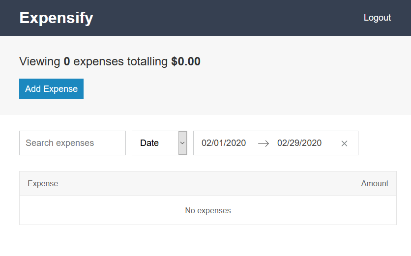 Expensify homepage